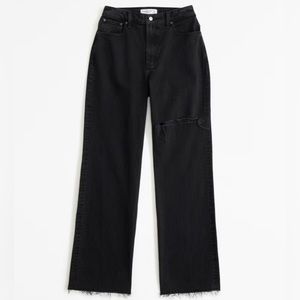 Curve Love High Rise 90s Relaxed Jeans Washed Black